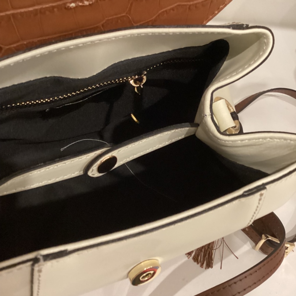 REDUCED NWT HOUSE OF HARLOW 1960 SHOULDER HAND BAG BACKPACK LEATHER ITALY - Picture 13 of 15